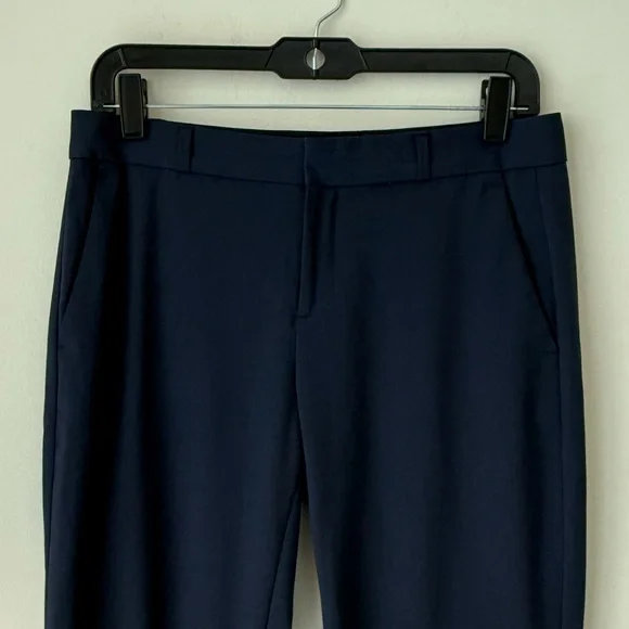 Banana Republic Women's Navy and Dark Gray Straight Leg Pants - Picture 8 of 13